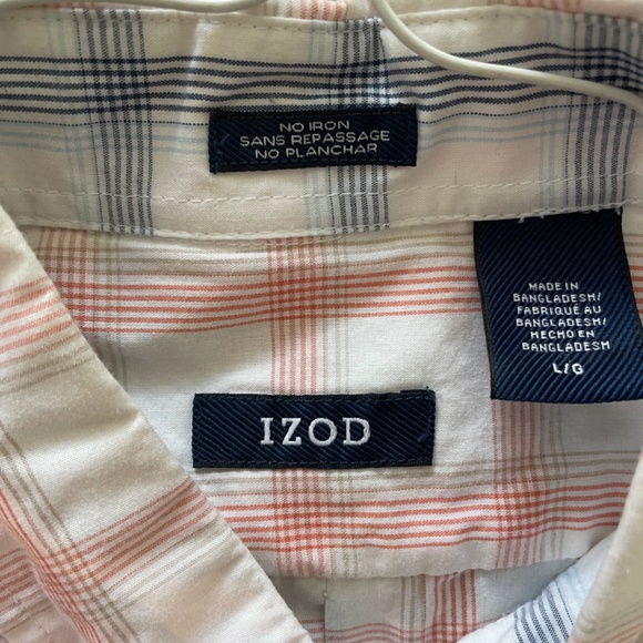 Men’s Izod Long Sleeve Button Down, Size L - Picture 2 of 3